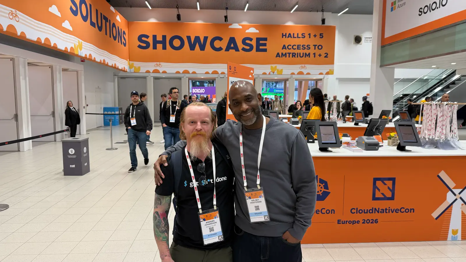 Safespring på udstillingsområdet KubeCon + CloudNativeCon Europe 2026 i Amsterdam.